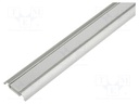 Profiles for LED modules; mat; surface; L: 2m; aluminium; anodized