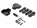 D-Sub; PIN: 9; plug; male; stamped and formed contacts; angled 45°