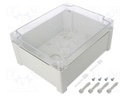 Enclosure: multipurpose; X: 191mm; Y: 240mm; Z: 107mm; TEMPO; grey