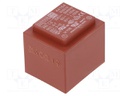 Transformer: encapsulated; 2.3VA; 230VAC; 9V; 9V; 128mA; 128mA
