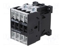 Contactor: 4-pole; for DIN rail mounting; 6K; IP20