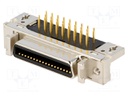 Connector: MDR; PIN: 36; shielded; Locking: latch; socket; female