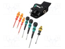Kit: screwdrivers; Phillips,slot; belt pouch; 8pcs.