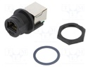 Socket; coupler; PIN: 8; Layout: 8p8c; RJ45 socket,both sides; IP67
