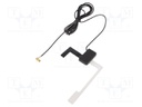 Antenna; 8dBi; DAB; 50Ω; black; 5VDC,12VDC; RG174; -40÷85°C