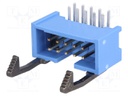 Socket; IDC; male; PIN: 10; angled 90°; THT; gold-plated; 2.54mm