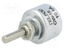Potentiometer: shaft; single turn; 10kΩ; 1W; ±20%; 4mm; linear; THT