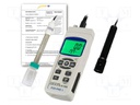 Meter: water analyzer; LCD; 0÷60°C; Accur: ±0.8°C; Dim: 177x45x68mm