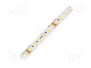 LED tape; white warm; 2835; 24V; LED/m: 120; 8mm; IP64; 9.6W/m