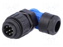Connector: circular; plug; PIN: 7; male; soldering; silver plated
