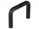 Handle; Mat: PC + ABS (UL); black; H: 28.4mm; L: 37.3mm; W: 5.5mm