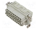Heavy Duty Connector, CQE Series, CQE Class Series, Insert, 32 Contacts, Receptacle