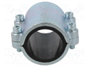 Splice terminal: fixing clamp; two-part; 10bar; cast iron; CLAMPS