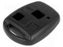 Enclosure: for remote controller; plastic; black; Toyota