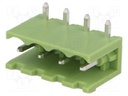 Pluggable terminal block; Contacts ph: 5mm; ways: 4; angled 90°
