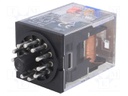 Relay: electromagnetic; 3PDT; Ucoil: 24VDC; 10A/250VAC; 10A/30VDC