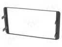 Radio mounting frame; Scion,Subaru,Toyota; 2 DIN; black