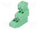 PCB terminal block; angled 90°; 3.81mm; ways: 6; on PCBs; 1mm2