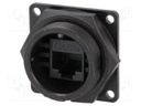Socket; RJ45; DC; PIN: 8; Cat: 5e; Layout: 8p8c; IP67,IP68; IDC