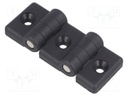 Hinge; Width: 89mm; technopolymer (PA); black; H: 36mm