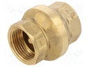 Check valve; G 1" internal; 16bar; brass; Medium: water