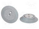 Suction cup; Nitrile rubber NBR; 125mm; Mounting: G1/4-IG; 200g