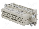 Connector: rectangular; female; EPIC H-A; PIN: 16; 16+PE; 16A; 250V
