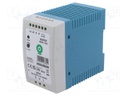 Power supply: switching; for DIN rail; 96W; 48VDC; 2A; 90÷264VAC
