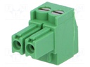 Pluggable terminal block; Contacts ph: 3.5mm; ways: 2; straight