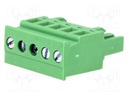 Pluggable terminal block; 5.08mm; ways: 5; angled; plug; female
