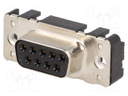 D-Sub; PIN: 9; socket; female; Locking: screws; straight; THT; M3