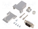 D-Sub HD; PIN: 15; plug; male; soldering; for cable; black