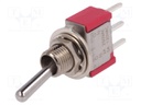 Switch: toggle; Pos: 2; SPDT; ON-ON; 2A/250VAC; 5A/28VDC; -30÷85°C