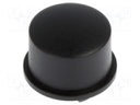 Button; round; black; Ø12mm; MEC5GSH935,MEC5GTH935; 5G; H: 6.7mm