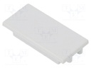 Cap for LED profiles; grey; ABS; Application: VARIO30-04