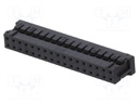 Plug; wire-board; female; DF11; 2mm; PIN: 34; w/o contacts; straight