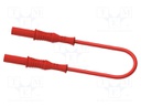 Test lead; 36A; banana plug 4mm,both sides; insulated; Len: 1m