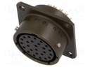 Connector: circular; socket; female; PT/451; 7.5A; 600V; PIN: 26