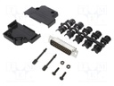 D-Sub; PIN: 25; male; unshielded; angled 45°; screw terminal