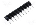 Resistor network: X; 330Ω; No.of resistors: 9; THT; 0.125W; ±2%