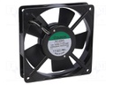 Fan: AC; axial; 115VAC; 120x120x25mm; 76.45m3/h; 35dBA; 1600rpm