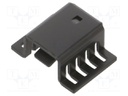 Heatsink: extruded; U; TO220; black; L: 18.79mm; W: 22.86mm; H: 9.52mm