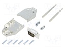 D-Sub; PIN: 9; plug; male; shielded; soldering; for cable