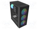Case; black; Jack 3.5mm socket x2,USB A socket x3; SHOBO