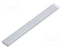 Profiles for LED modules; white; surface; natural; L: 1m; anodized