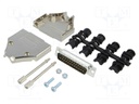 D-Sub; PIN: 25; plug; male; shielded; soldering; for cable; black