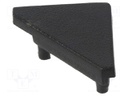 Cap for LED profiles; black; ABS; Application: CABI12