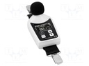 Meter: sound level; LCD; Sound level: 70÷140dB; 31.5÷8000Hz; IP20