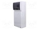 Enclosure: for modular components; grey; No.of mod: 8