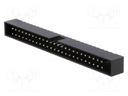 Socket; IDC; male; PIN: 50; straight; THT; gold flash; 2mm